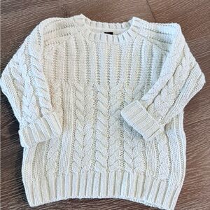 GAP Cream Cable Knit Sweater